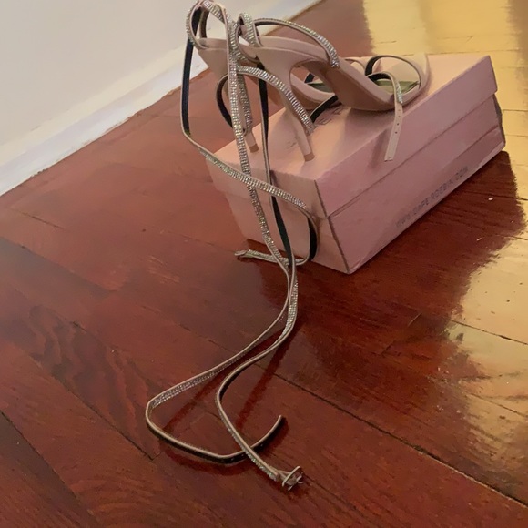 Crystal Addict-Nude Strappy Heel with Rhinestone - Picture 4 of 5